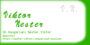 viktor nester business card